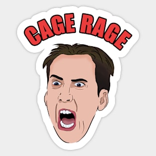 Nick Cage Rage Sticker